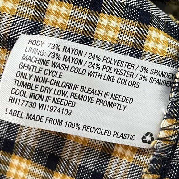 Wild Fable Plaid Babydoll Mini Dress SZ Small - Picture 13 of 13